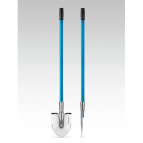 GRINDA лопата дамская штыковая остроконечная, 200х160х1200мм, алюминиевый черенок(421827)