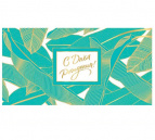 Конверт С днем рождения! Листья, 5+0 1-04-0485 Optima