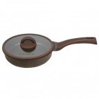 Сковорода а/пр литая 24см стекл/кр Mokko Stella ТМ KUKMARA