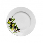 Тарелка мелкая 175 мм Оливки Гладкий край (новая)