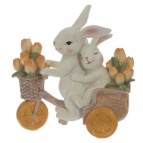 Фигурка декоративная "Зайцы", L13 W6 H13 см