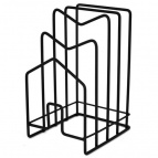 Подставка для крышек и разделочных досок "Лофт". Размер 12,5х14,5х21,5 см.