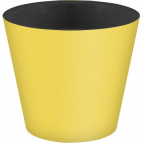 Горшок для цветов "Rosemary" D330 мм, 16л с дренажной вставкой на колесиках (желтый)